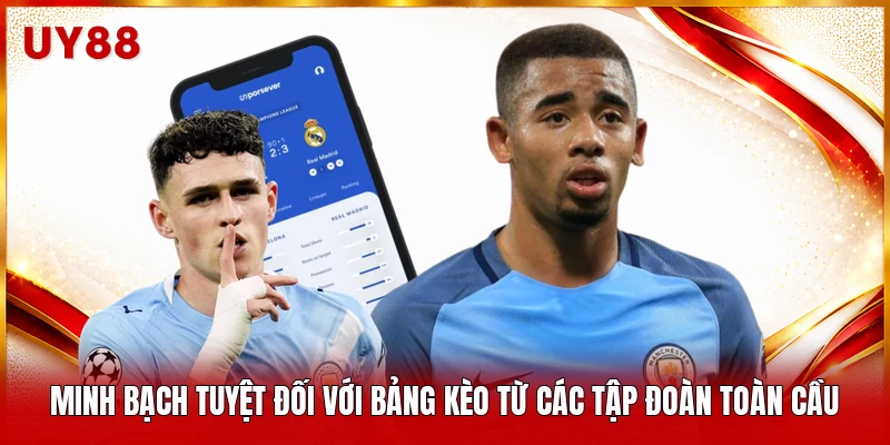 Minh bạch tuyệt đối với bảng kèo từ các tập đoàn toàn cầu 